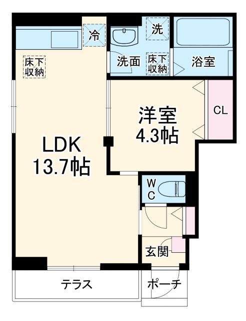 クレシア幕張の間取り