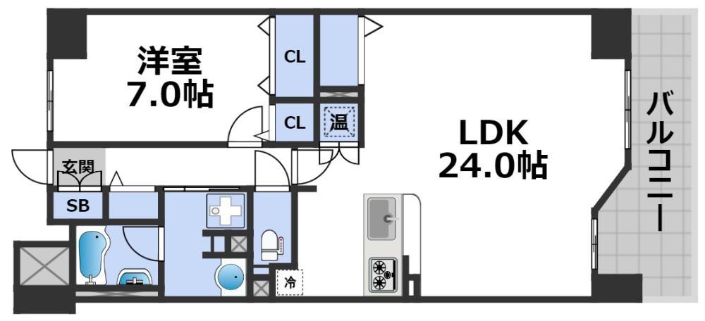 グレンパーク梅田北の間取り