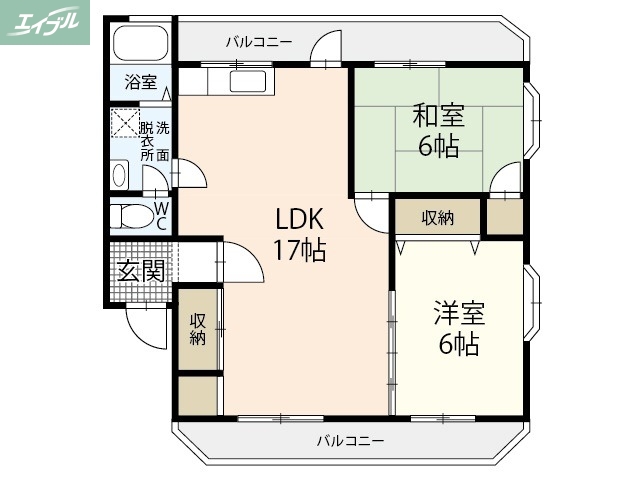 フラワーハイツIIの間取り