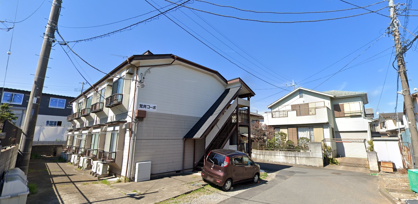 東武野田線 運河駅　2階建 築36年の建物外観