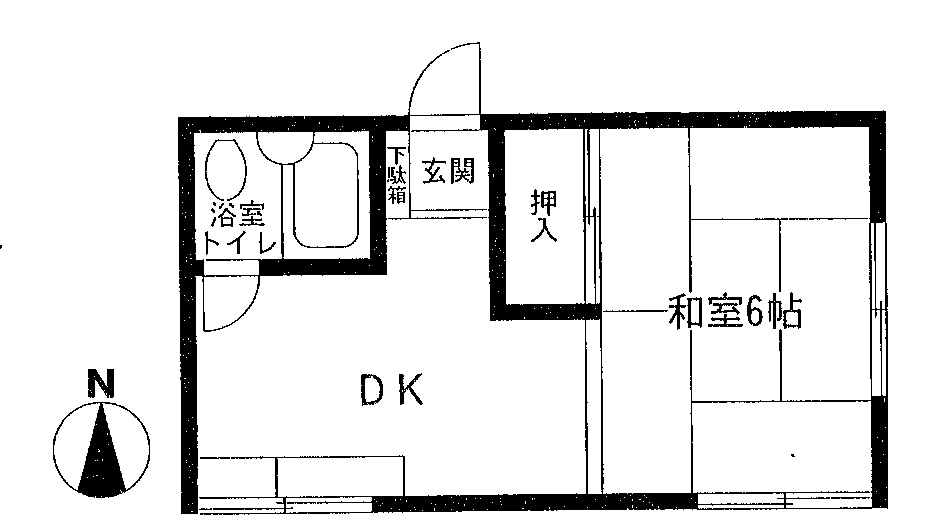 あたごハイツ第２の間取り