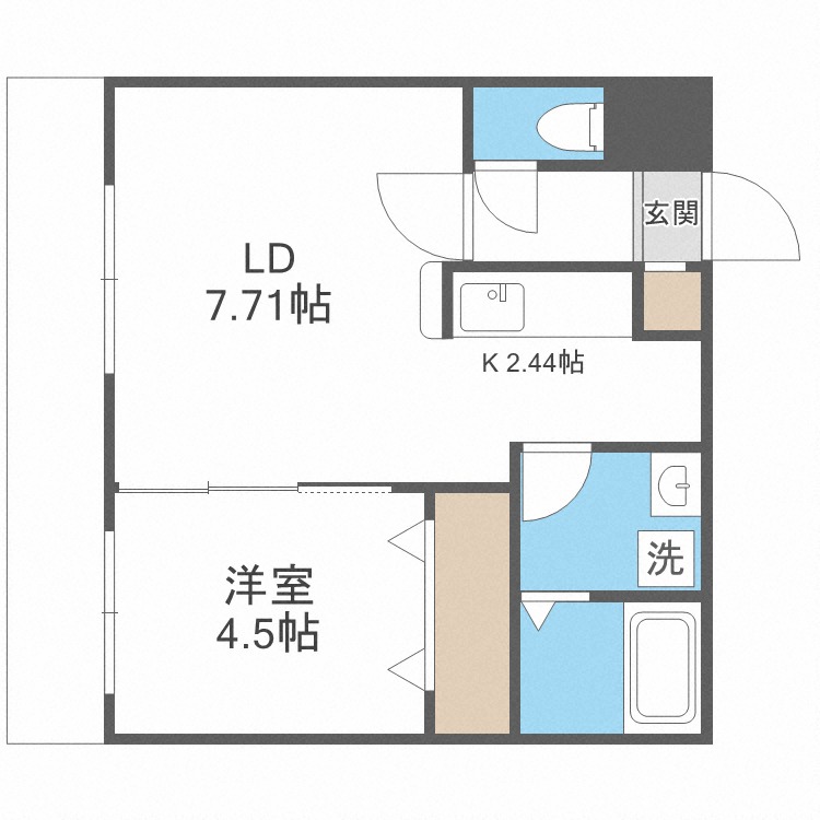 ヴォーネン幌西の間取り