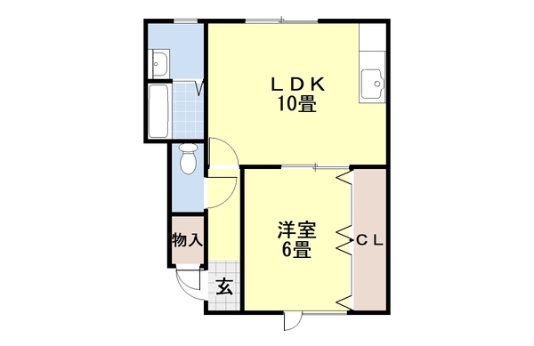 ハイツ夕陽ヶ丘の間取り