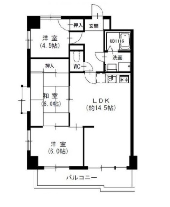 名古屋市昭和区滝子町のマンションの間取り