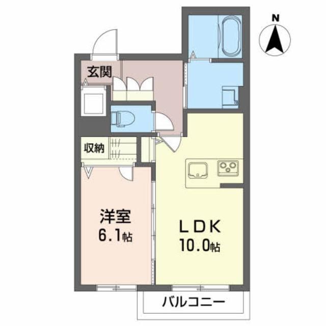 フレリクス保戸野の間取り