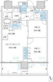 柏市若柴のマンションの間取り