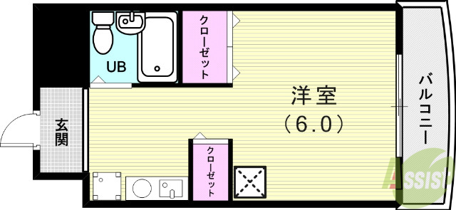 【神戸市西区大津和のマンションの間取り】