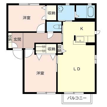 ハイツ中山の間取り