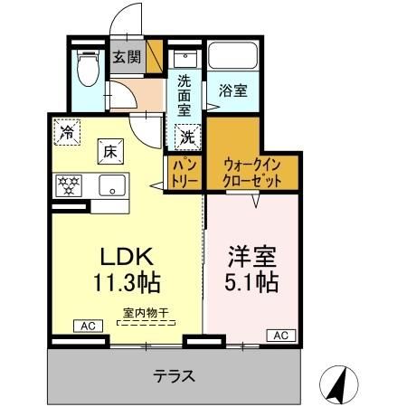 N・D-ROOM KARABEの間取り