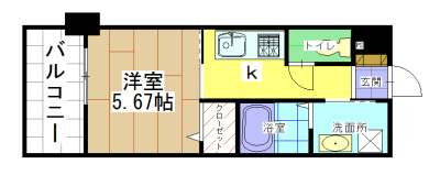 北九州市八幡西区東神原町のマンションの間取り