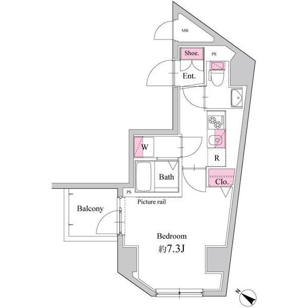 レグゼアゼスト赤羽の間取り