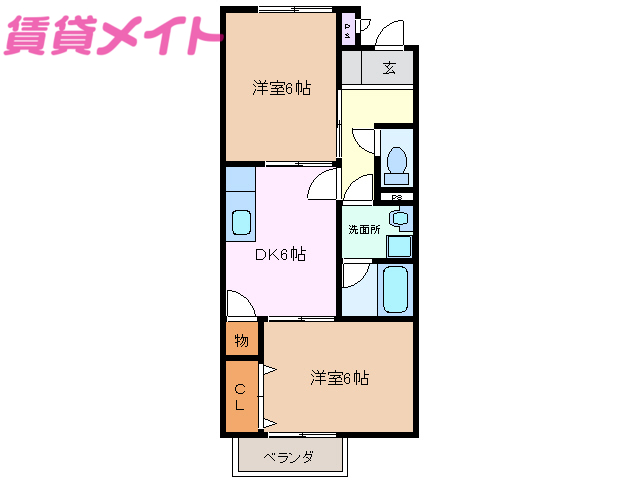 サープラス石塚Ａの間取り