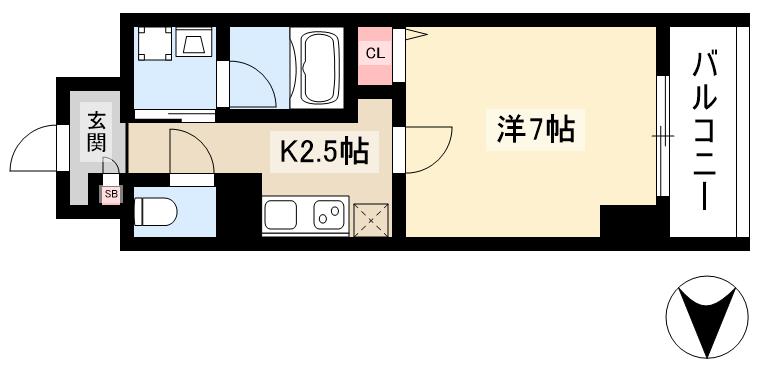 【ヴェルドミールの間取り】