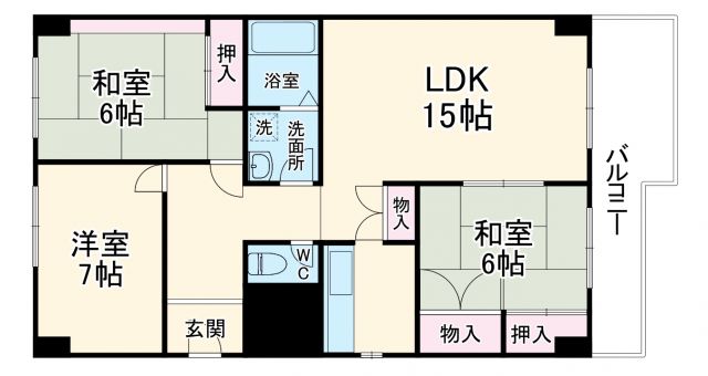 メゾン千里D6棟の間取り