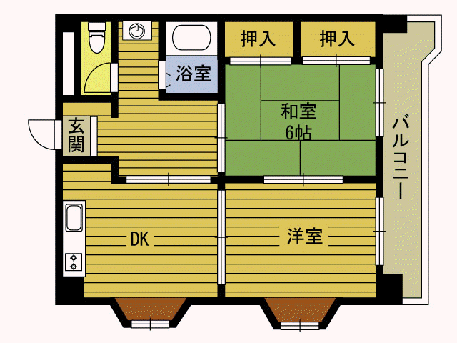 ボスコ乙津Iの間取り