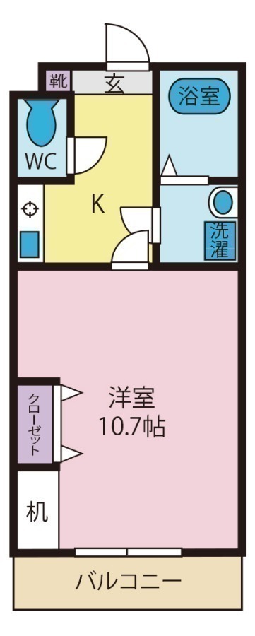 ソレイユ朝日（Aタイプ）の間取り