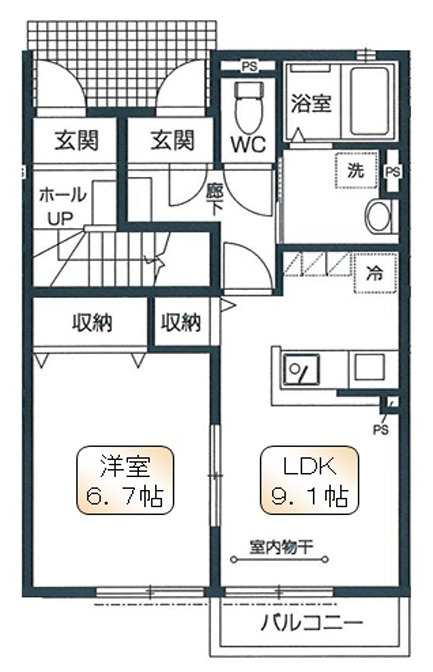 コンフォートガーデニアの間取り