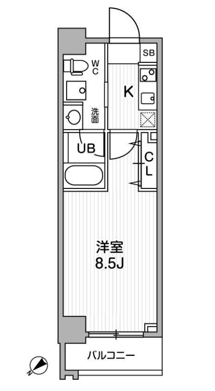 リテラス三軒茶屋サウスの間取り