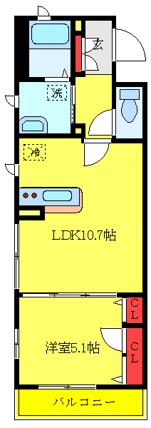 KAWADA・B/U704の間取り