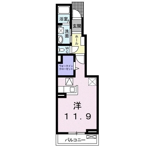 【和歌山市今福のアパートの間取り】