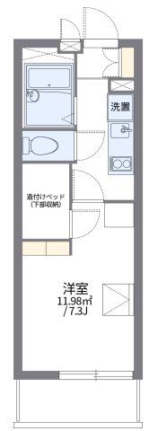 入間郡毛呂山町岩井西のアパートの間取り