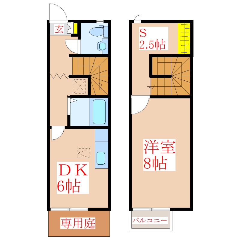 リースランドＳＨＩＮ　Ｃ棟の間取り