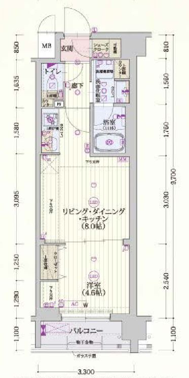 ベラジオ雅び東寺WESTの間取り