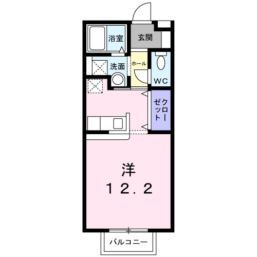 花巻市南城築22年の間取り