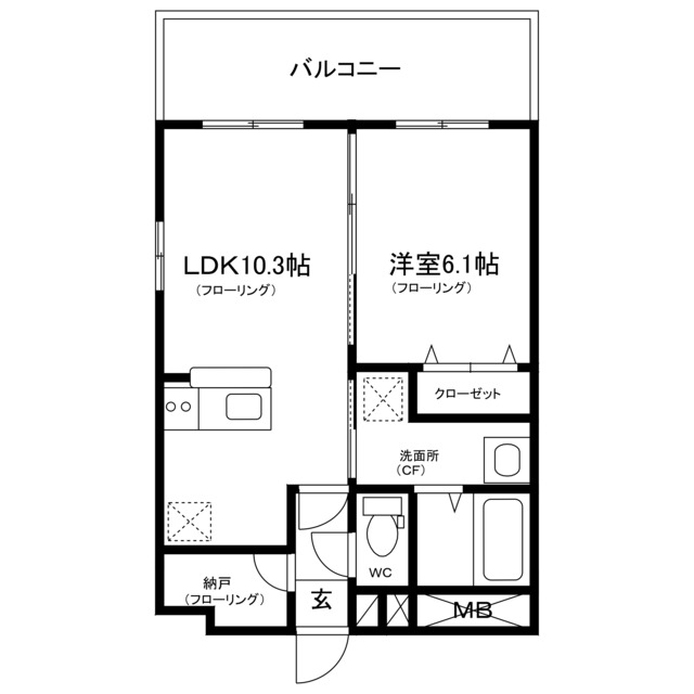 パストラル須頃の間取り