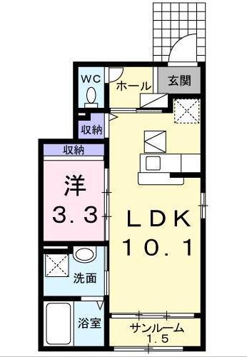 ［大東建託］ヌーベルカクマンＣの間取り