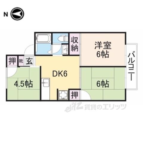 シェランジュ１号館の間取り