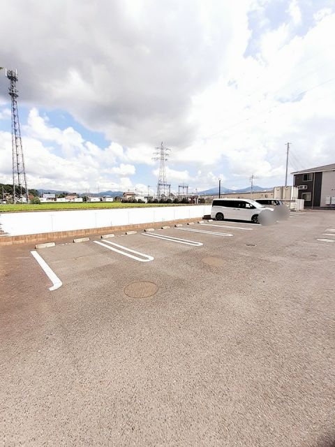 【沼田市久屋原町のアパートの駐車場】