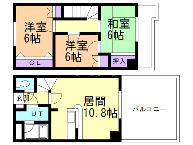 西岡沼田ビルの間取り