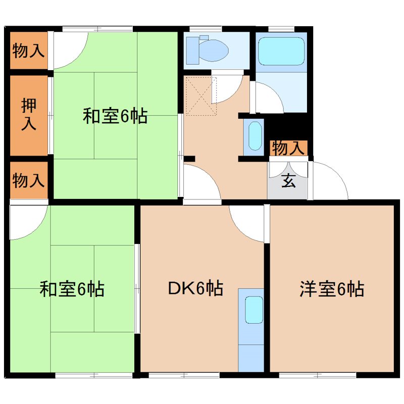 サンシャイン中谷原　IIの間取り