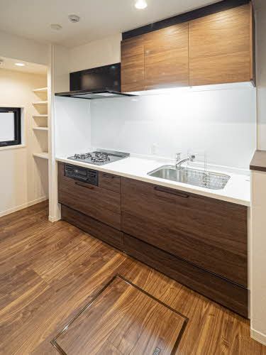 キッチン　解放感のあるキッチン。