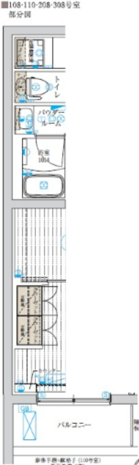 その他　110号室 部分図