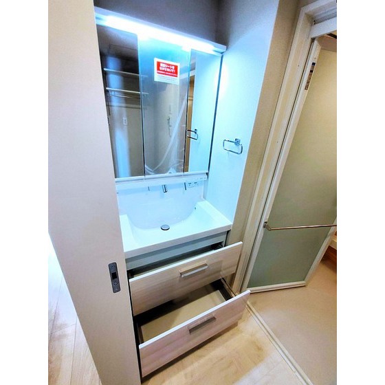 洗面設備　収納豊富なシャンプードレッサー