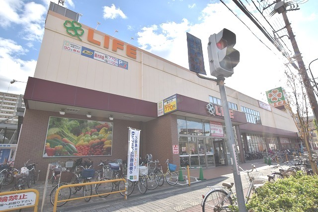 スーパー　ライフ　毛馬店（スーパー）まで682m