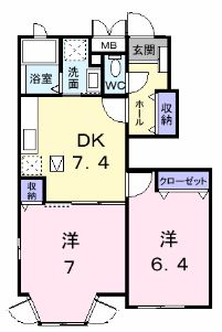 高松琴平電鉄琴平線 太田駅 徒歩20分 2階建 築22年の間取り写真