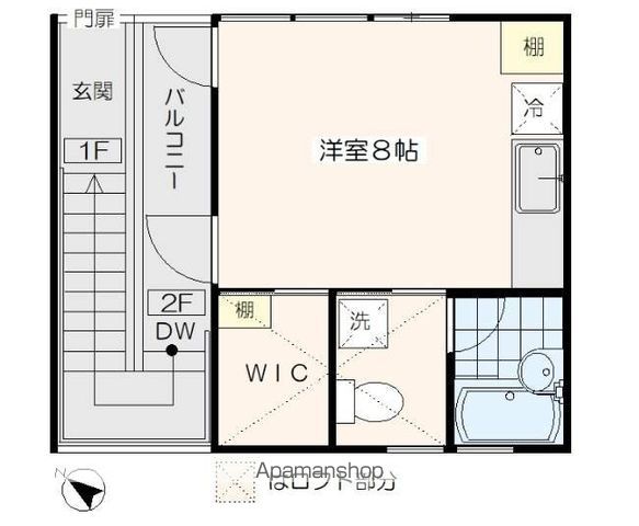 西武新宿線 沼袋駅 徒歩8分 2階建 築24年の間取り写真