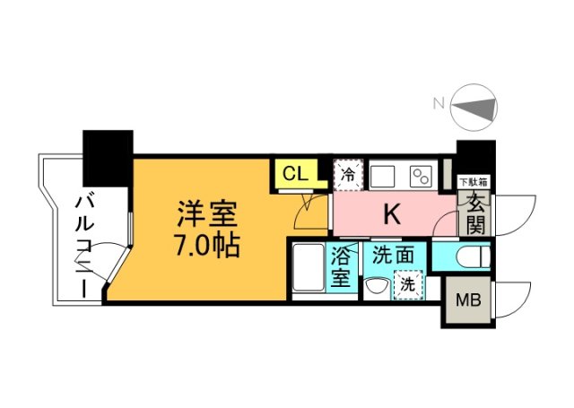 S-RESIDENCE国泰寺町一丁目の間取り写真