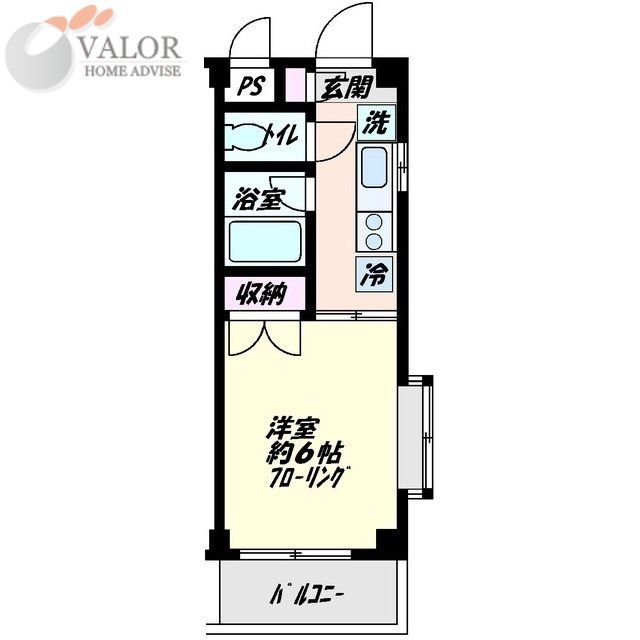 ＪＲ京浜東北線 東神奈川駅 徒歩3分 4階建 築26年の間取り写真