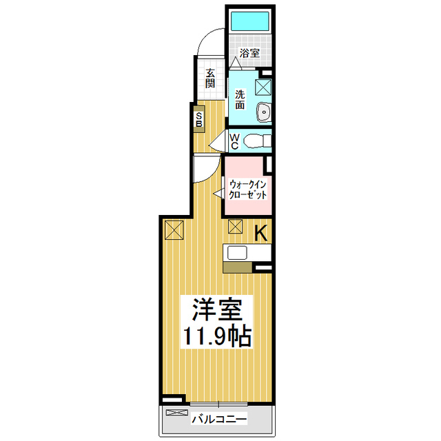 ガーデンハウス朝日山 F棟の間取り写真