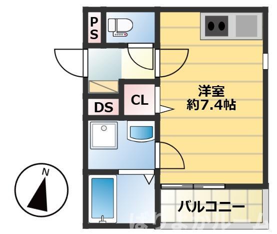 西区今宿東2丁目A棟新築APの間取り写真