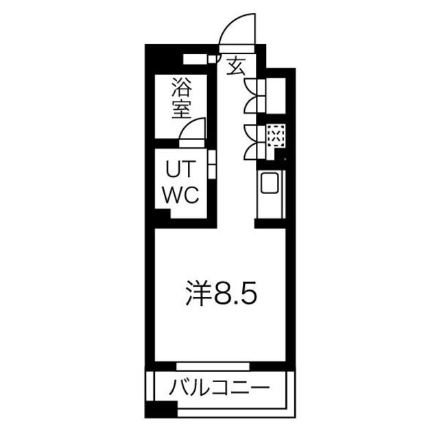 白川公園パークマンションの間取り写真