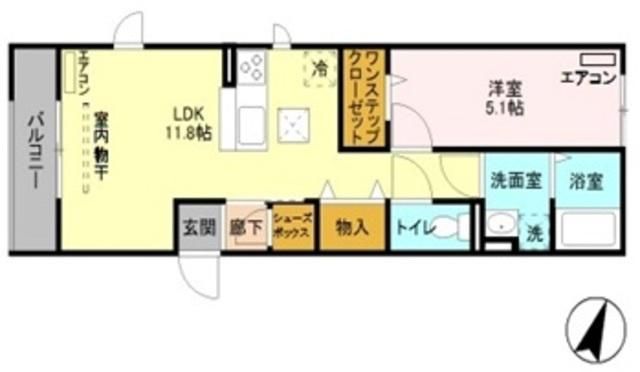 プリムヴェール 弐十番館の間取り写真