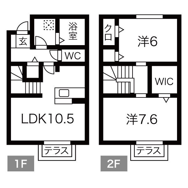 地下鉄東山線 中村公園駅 徒歩9分 2階建 築16年の間取り写真