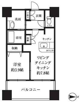 HF西新宿レジデンスWESTの間取り写真