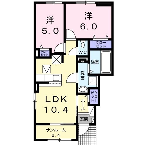 ボナールIの間取り写真