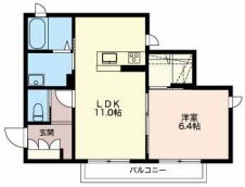ＪＲ篠ノ井線 松本駅 徒歩26分 2階建 築11年の間取り写真